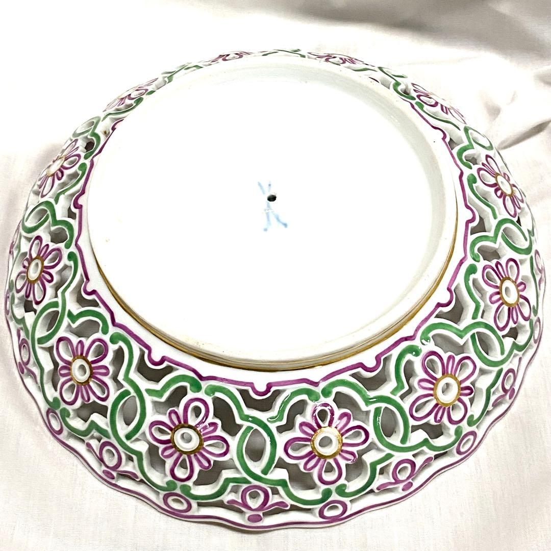 アンティーク☆マイセン☆コンポート☆上が二級、下が一級品