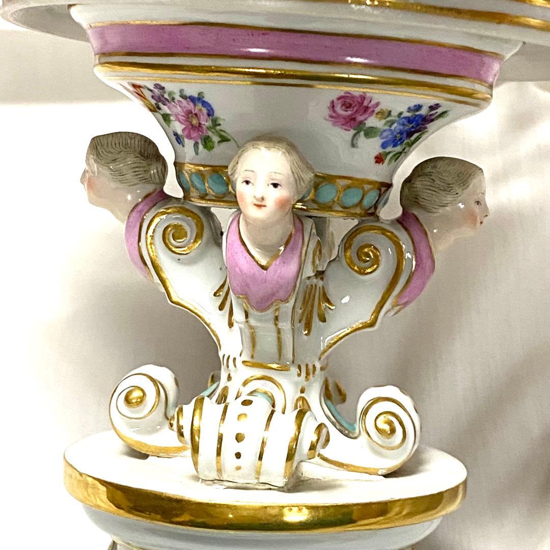 アンティーク☆マイセン☆コンポート☆上が二級、下が一級品