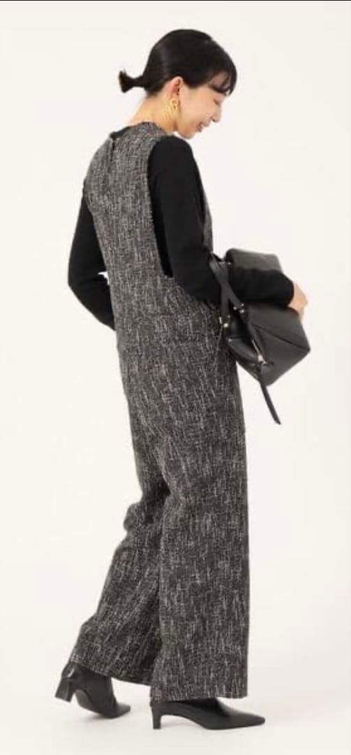 【美品】IENA　イエナ　ツイードオールインワン　2022AW