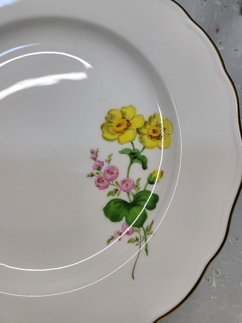 未使用✨マイセン ベーシックフラワー 2つの花 プレート④デザート 20 皿