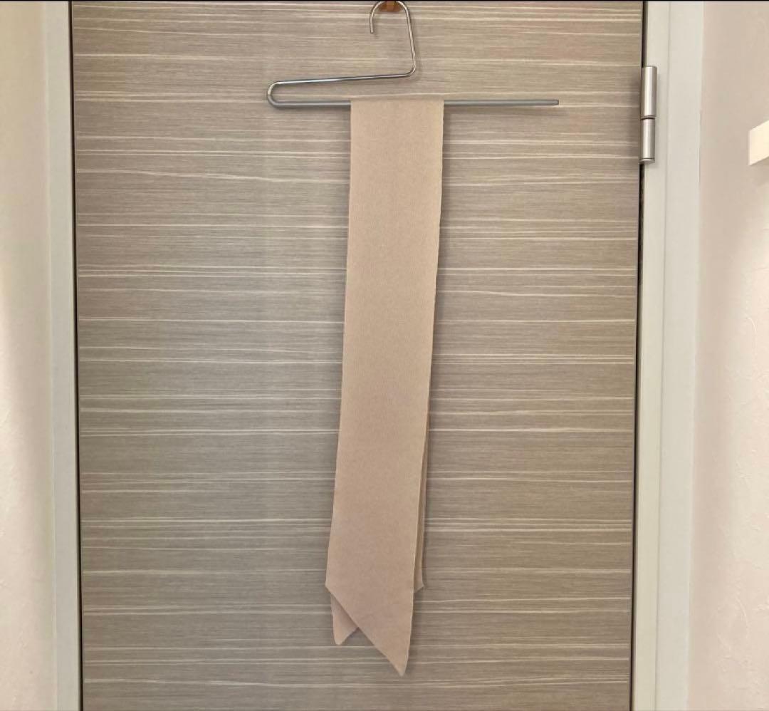 anuans シアーニットボウタイトップス ライトベージュ