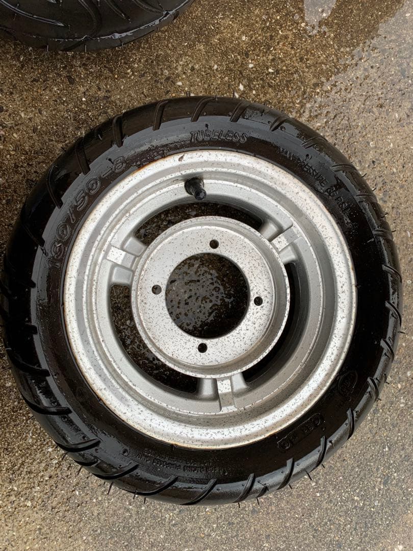 祐*樹様 モンキー、ゴリラ130/50-8インチ タイヤ ホイールセット