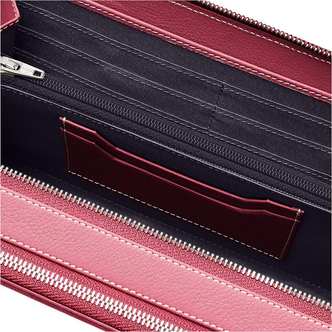 Kiefer neu 長財布 クラッチバッグ 本革 ショルダーウォレット ピンク