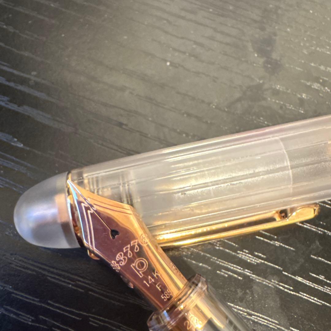 PLATINUM #3776 万年筆 Fサイズ スケルトン