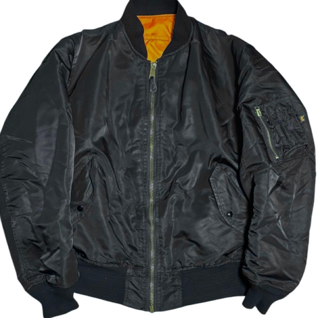 稀少XL-Tall 藤原ヒロシ ALPHA 90s USA製 MA-1 ブラック