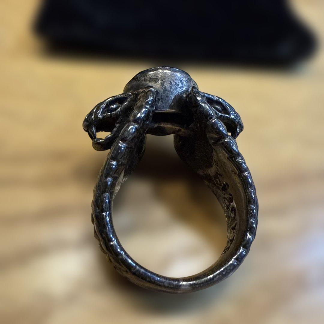 ビザール　コブラデザイン シルバーリング オニキス