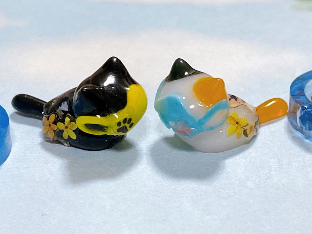 №205 ネコ レジンパーツ 花粉症 マスク