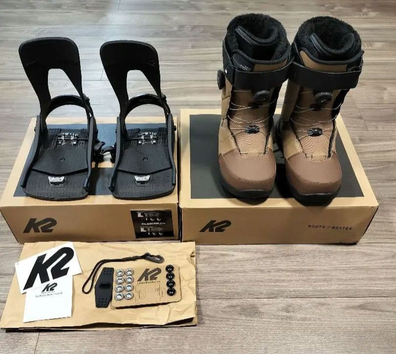 K2 2点セットスノーボードブーツ バインディングセット　Clicker
