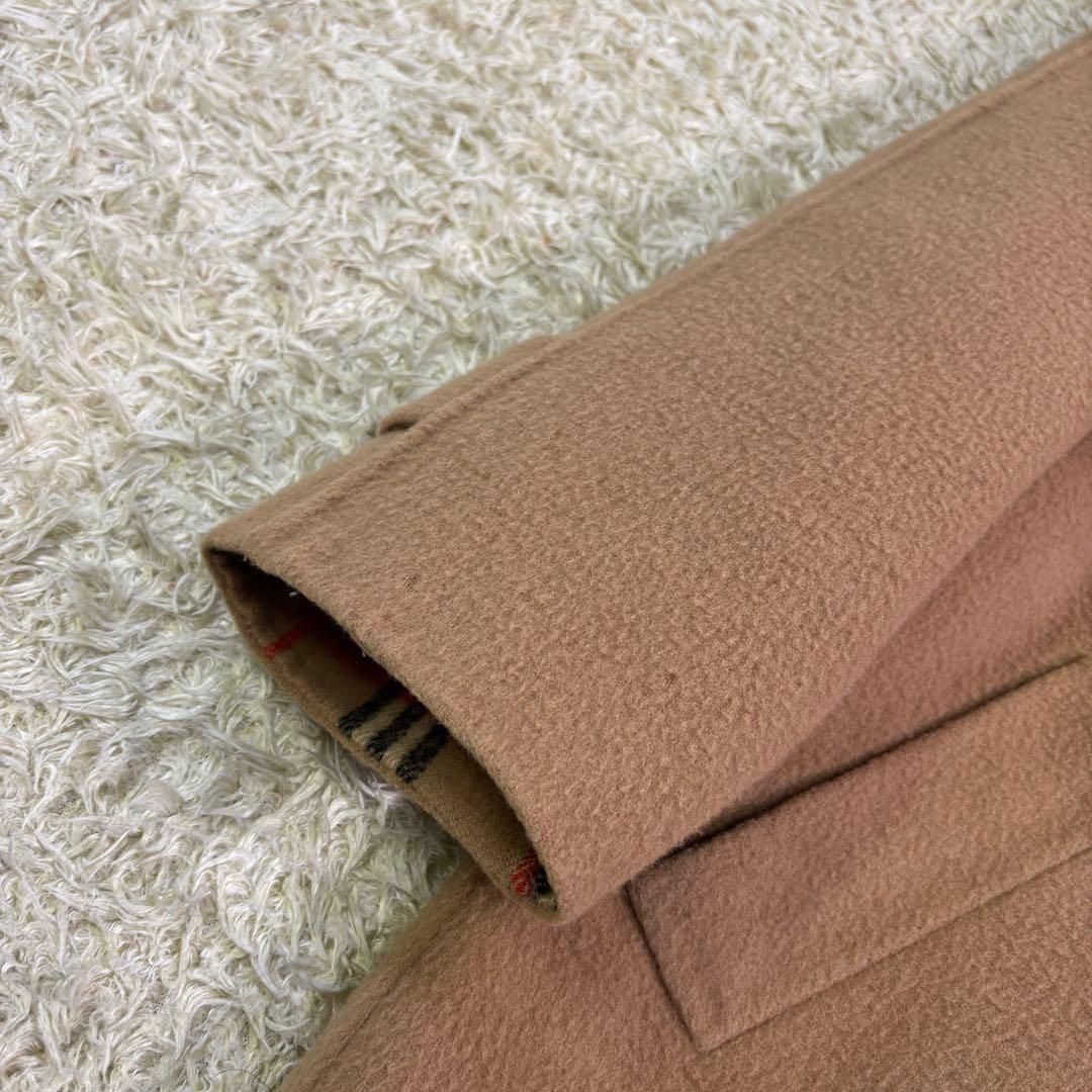 バーバリーズ　袖裏　ノバチェック　ビンテージ　ウール　チェスターコート