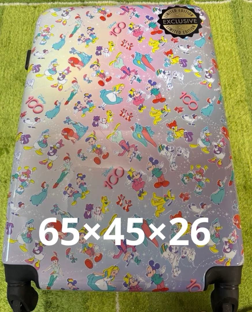 キャリーケース　ディズニー　100周年　【ロサンゼルス購入】　美品