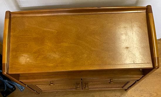 じゅりッツェルオールドカリモク 電話台 FAX台 キャビネット 昭和レトロ