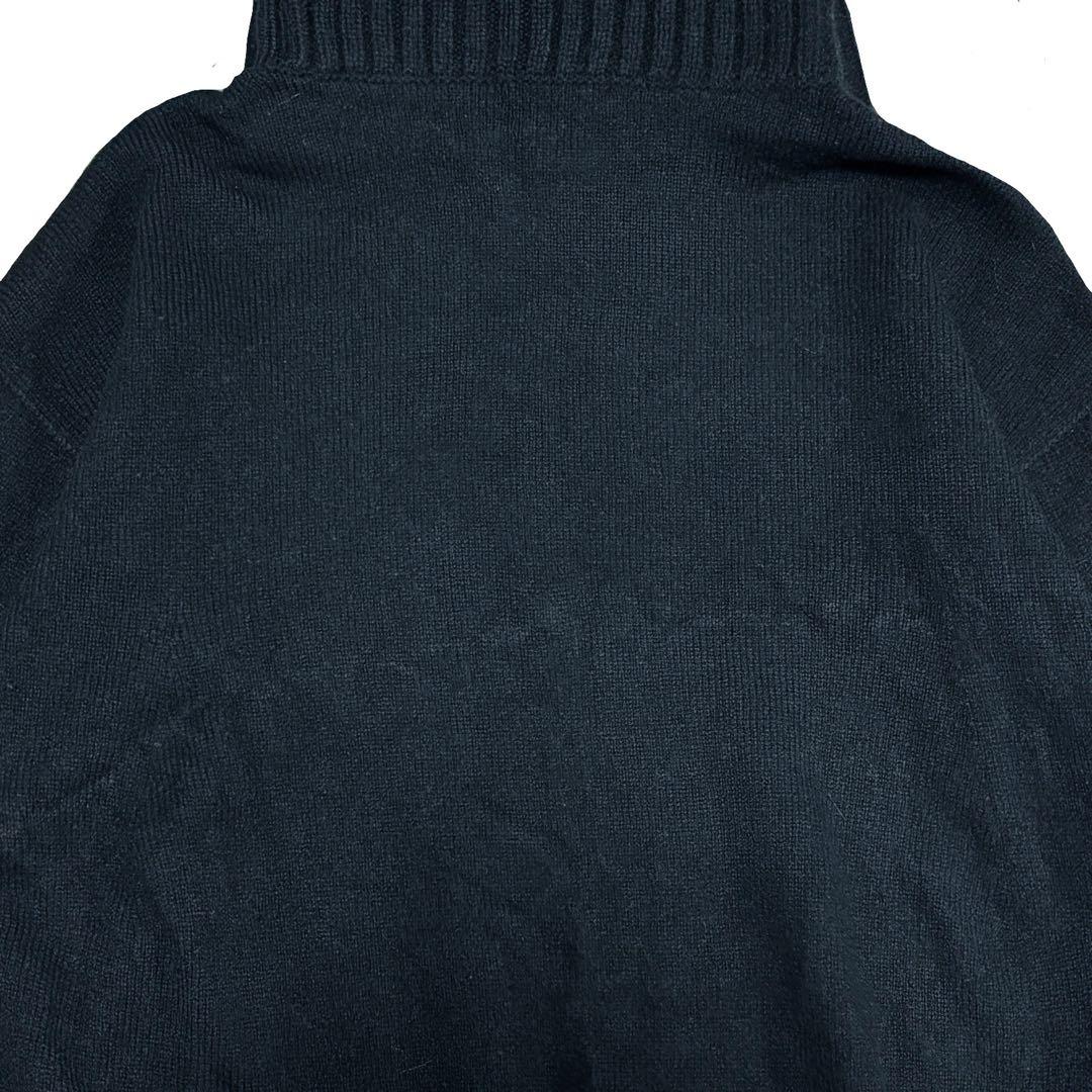 人気✨スピックアンドスパン カシミヤウールタートルネックニット 日本製 ブラック