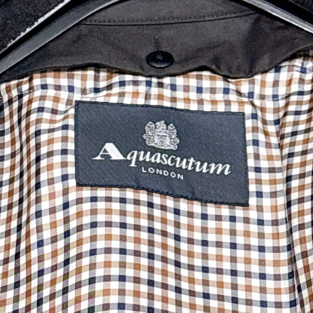 未使用✨　アクアスキュータム　トレンチコート　ライナー　ブラック　8