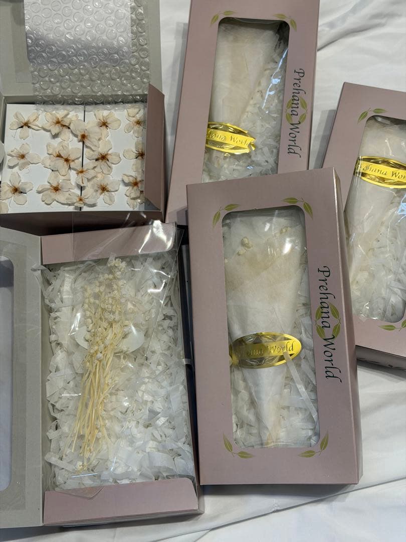 プリザーブドフラワー 5個セット　サクラ　スズラン