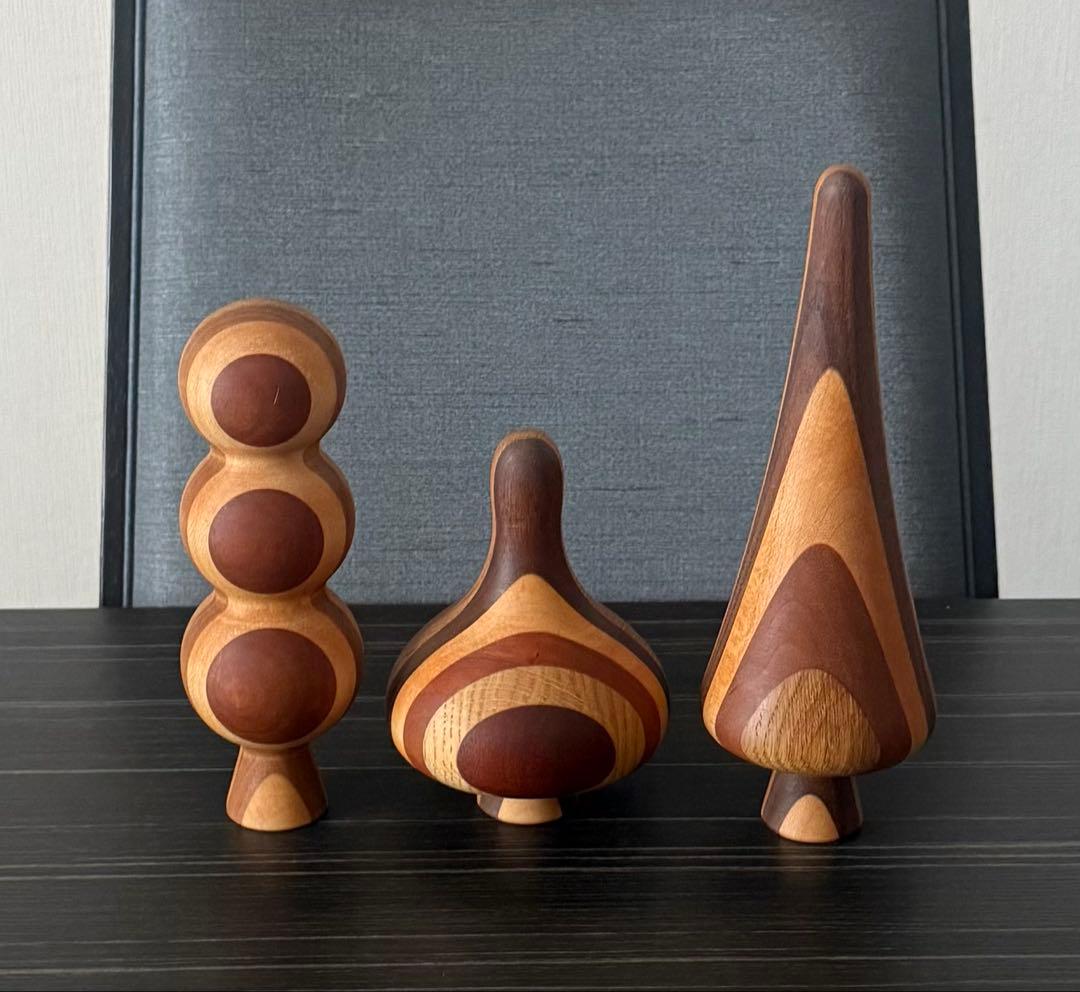 カリモク家具 KiKiKi 木のオブジェ　だんご　にんじん　たまねぎ　置物