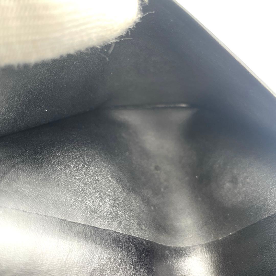 ロエベ　長財布　二つ折り　ブラック　レザー　保管袋付き　スリム