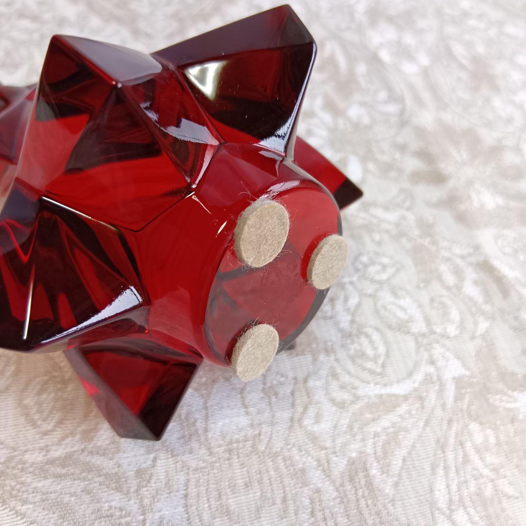 バカラ Baccarat クリスマス ツリー レッド オブジェ インテリア雑貨
