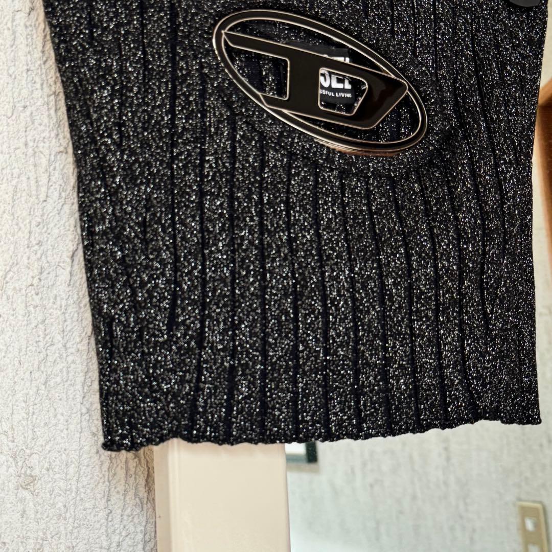 DIESEL チューブトップ　M-Clarksville-Lurex