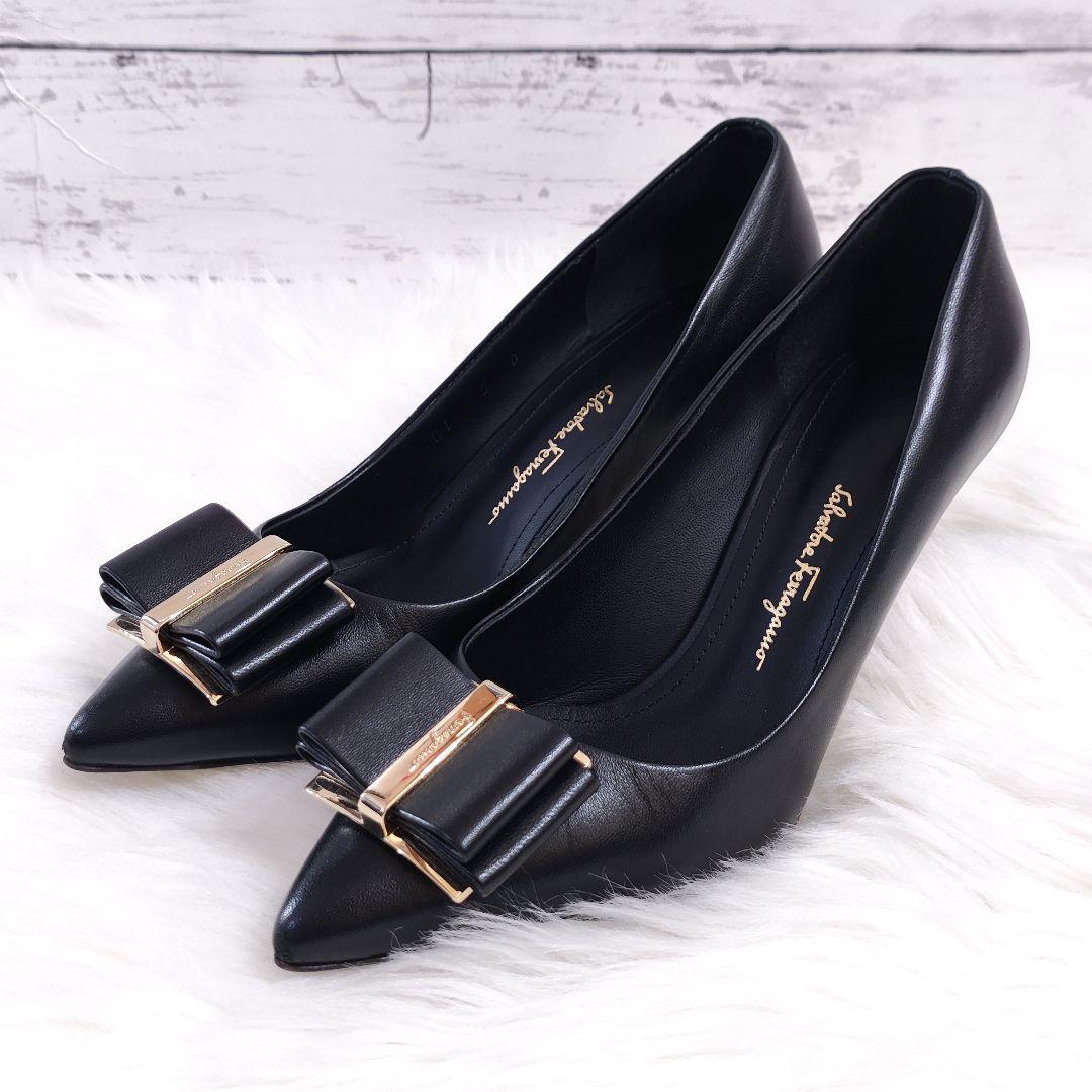 ✨️値下げOK✨️フェラガモ Ferragamo ヒール リボン