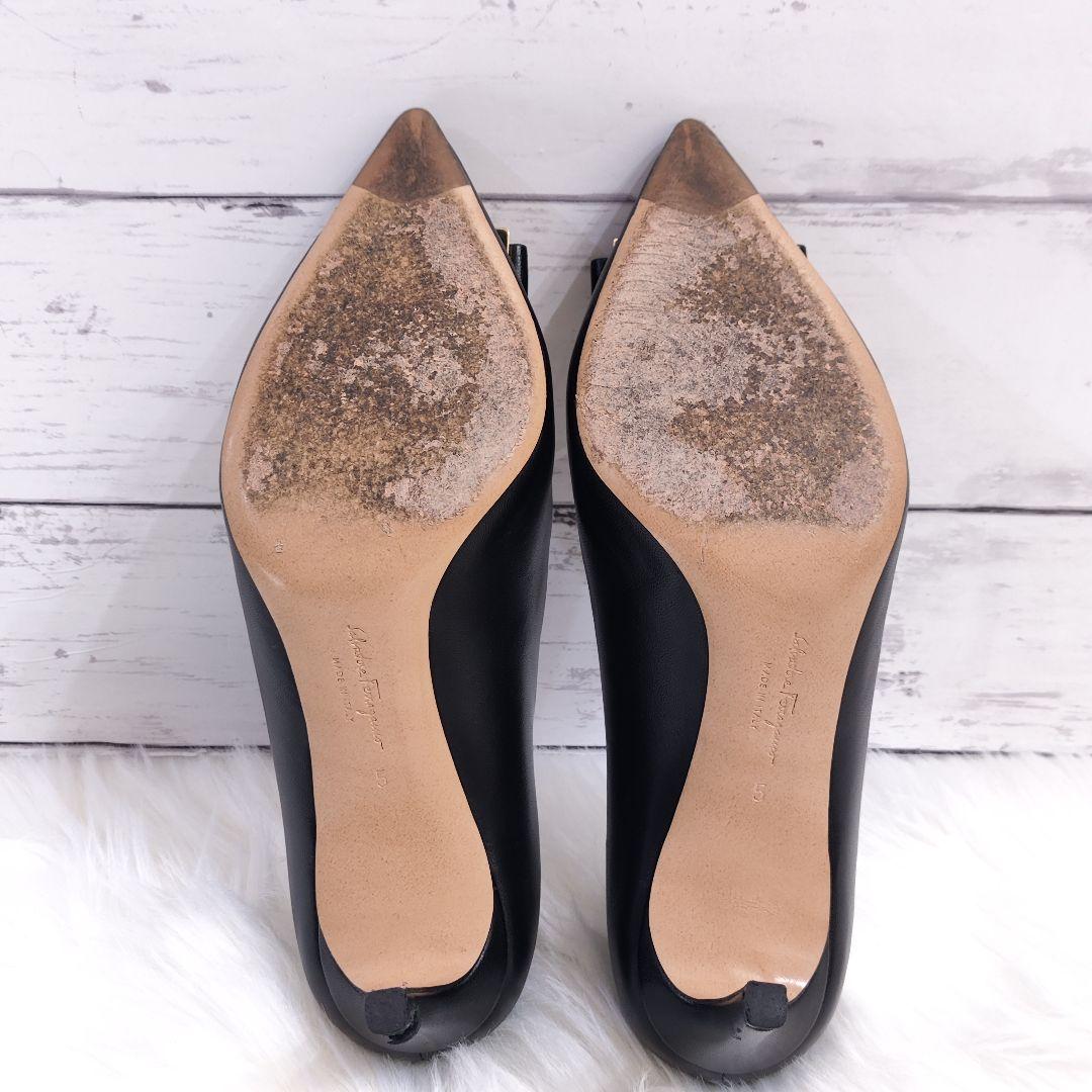 ✨️値下げOK✨️フェラガモ Ferragamo ヒール リボン