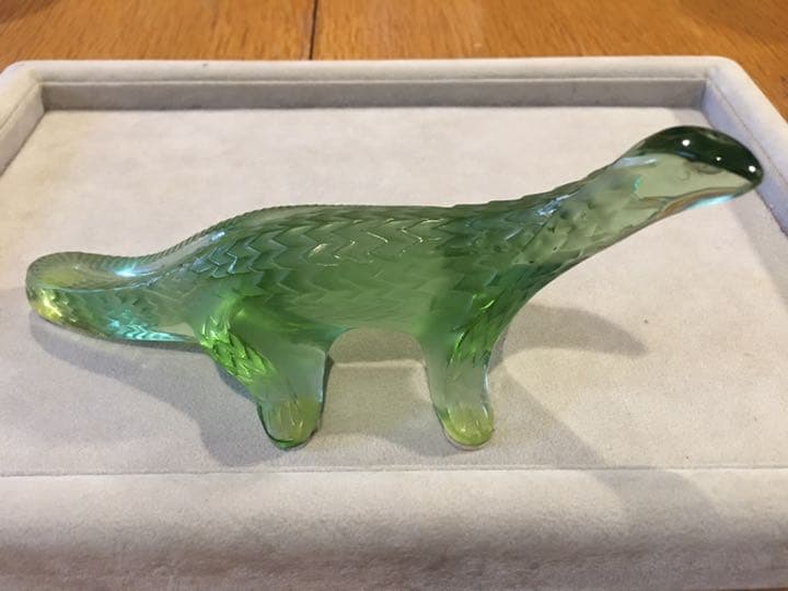 ルネ・ラリック　フランス　ガラスリザードオブジェ　ヴィンテージ