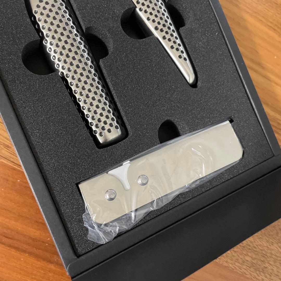 【匿名発送‼︎】GLOBAL 包丁 ステンレス鋼　三徳3点セット