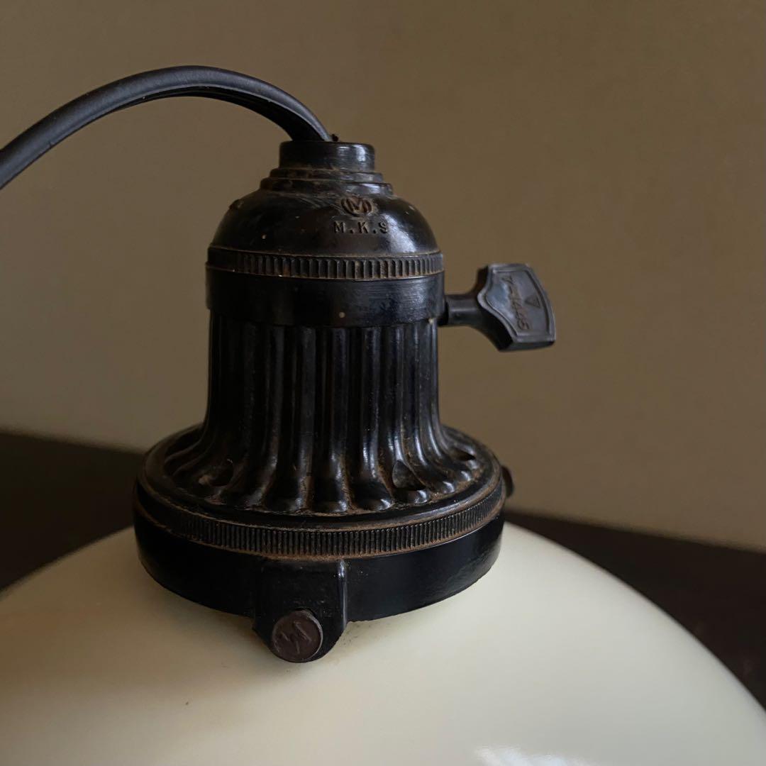 オールドノリタケ　則武　日陶　柿図シェード　電笠　大正ロマン