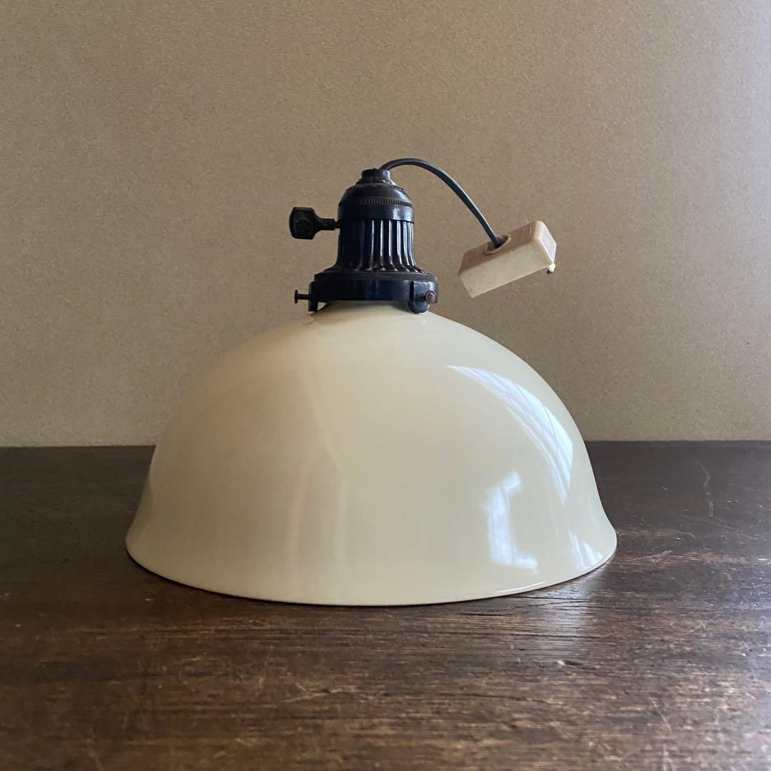 オールドノリタケ　則武　日陶　柿図シェード　電笠　大正ロマン