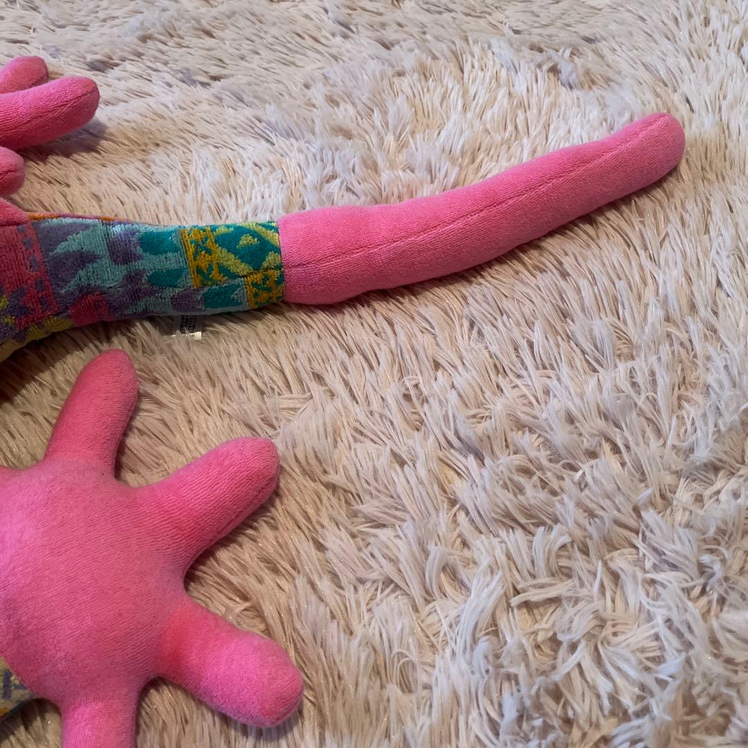 【新品未使用】タオルサロンカラカラのタオル製大きなヤモリのぬいぐるみ　日本製