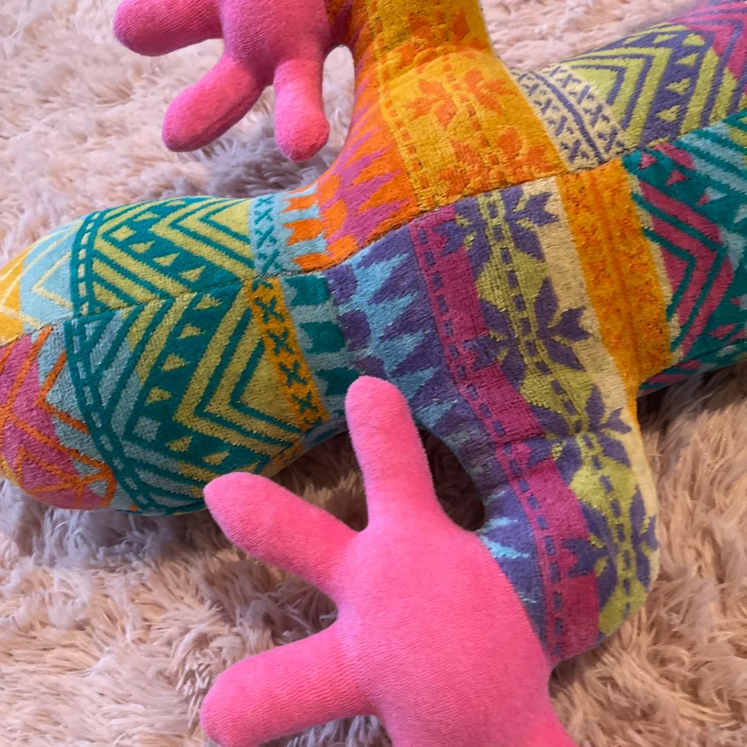 【新品未使用】タオルサロンカラカラのタオル製大きなヤモリのぬいぐるみ　日本製