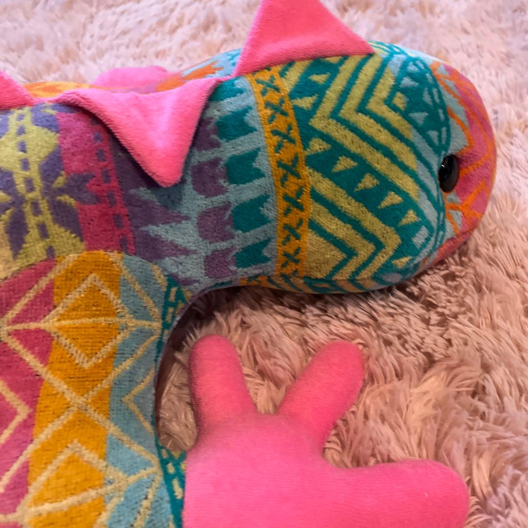 【新品未使用】タオルサロンカラカラのタオル製大きなヤモリのぬいぐるみ　日本製