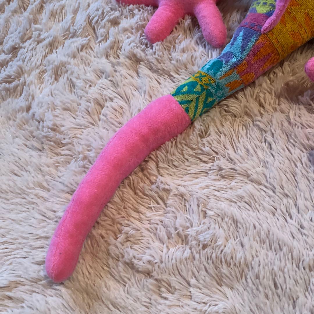 【新品未使用】タオルサロンカラカラのタオル製大きなヤモリのぬいぐるみ　日本製