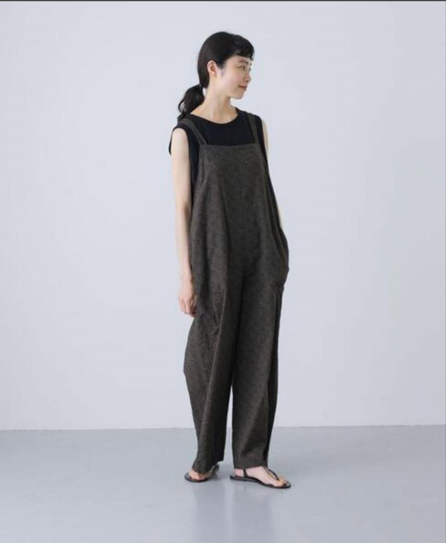 25ss かぐれ　リバティプリントリバティ　オールインワン