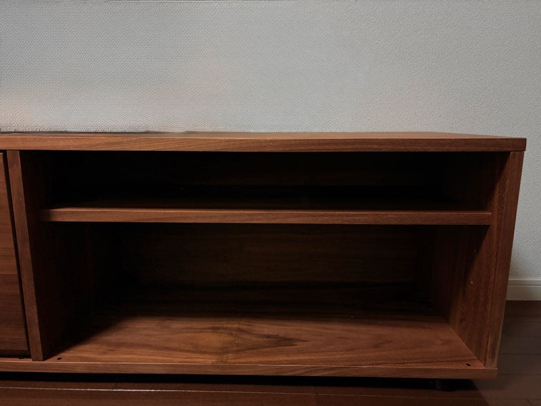 無印良品スタッキングキャビネット／ウォールナット材