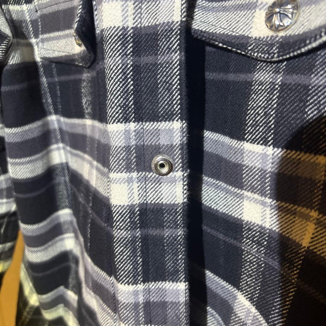 CHROME HEARTS クロムハーツ チェック シャツ ジャケット サイズL