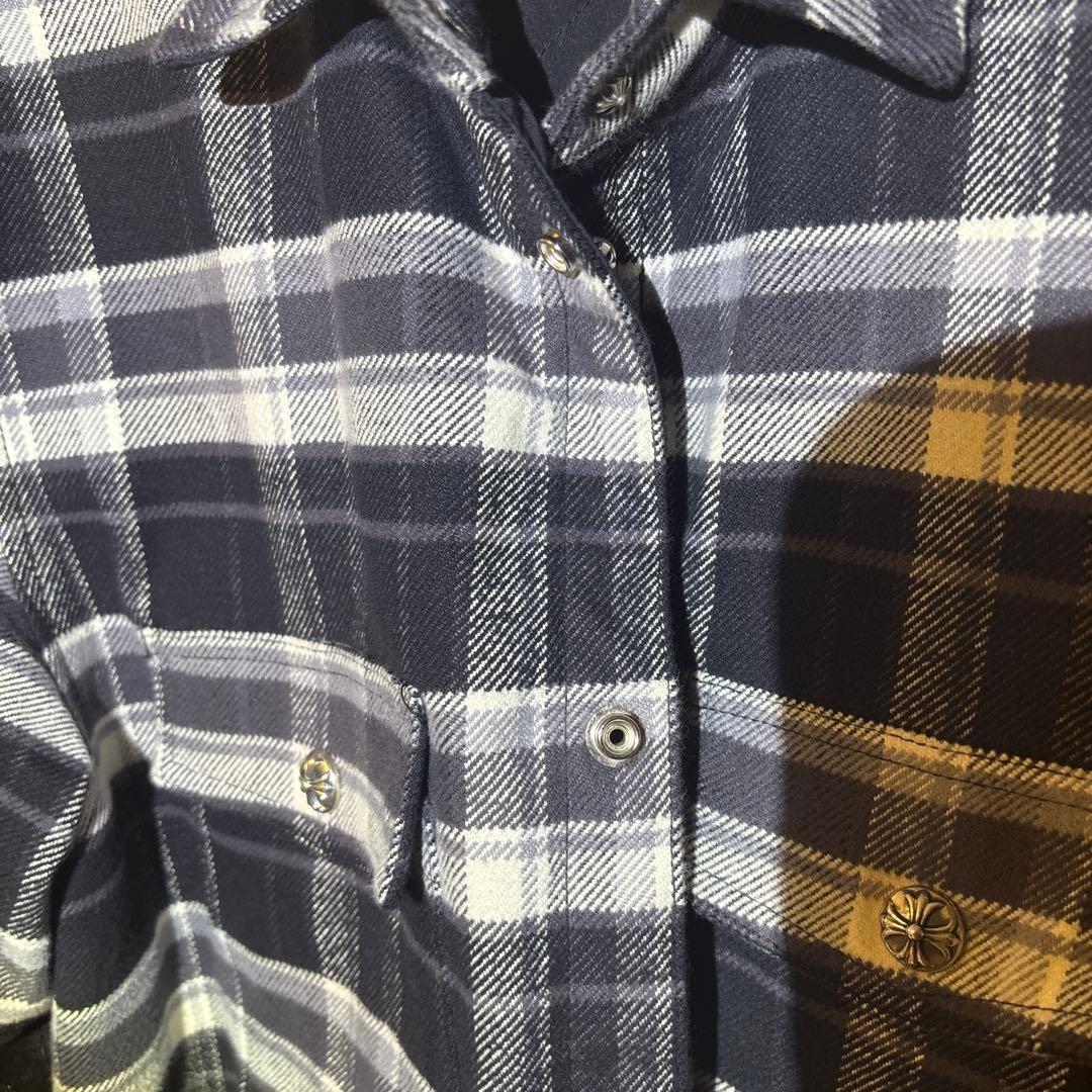 CHROME HEARTS クロムハーツ チェック シャツ ジャケット サイズL