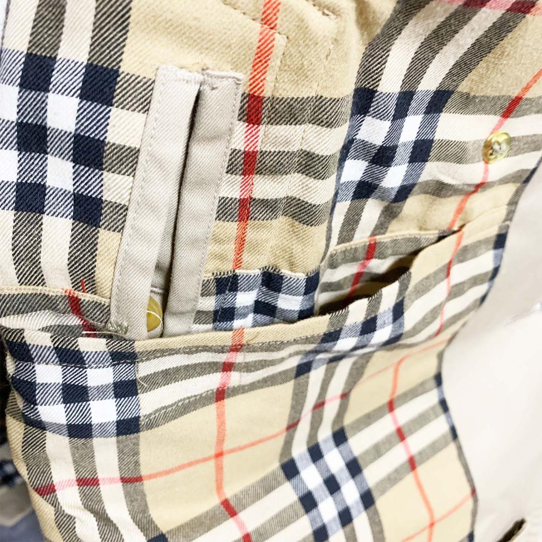 【美品】バーバリー トレンチコート ベルト欠損 ノバチェック ベージュ L