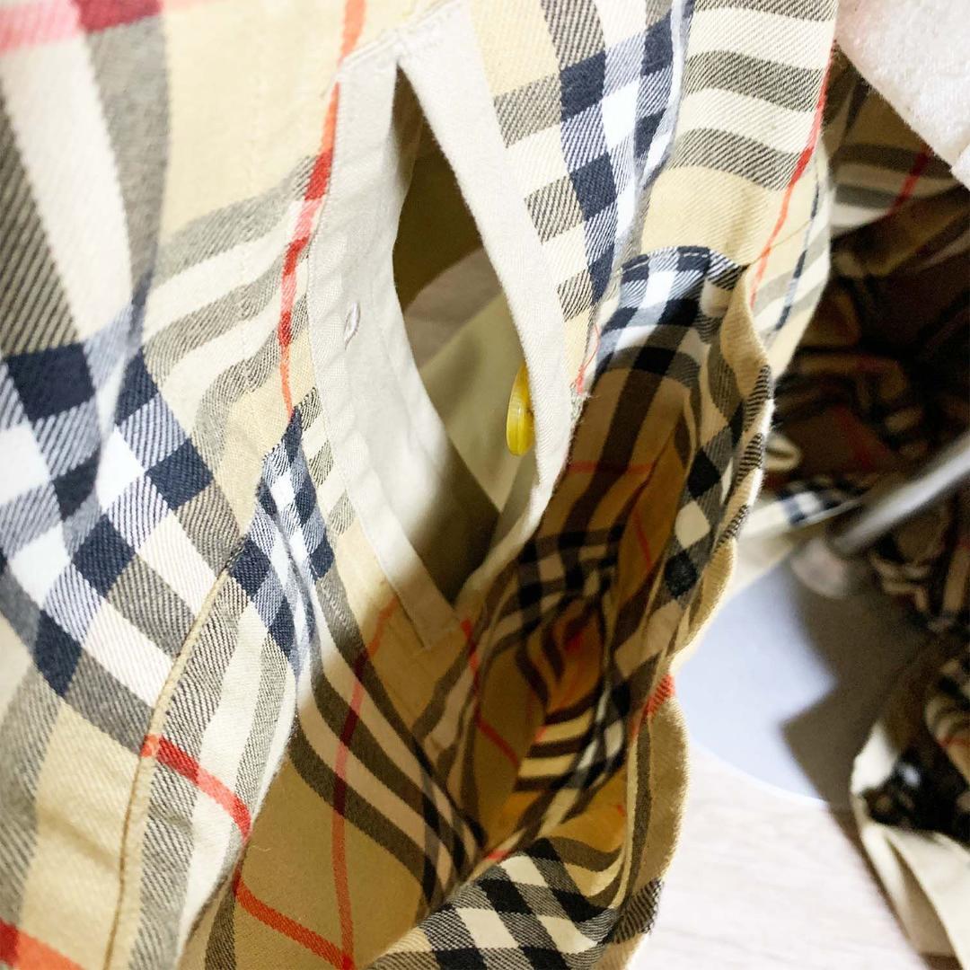 【美品】バーバリー トレンチコート ベルト欠損 ノバチェック ベージュ L