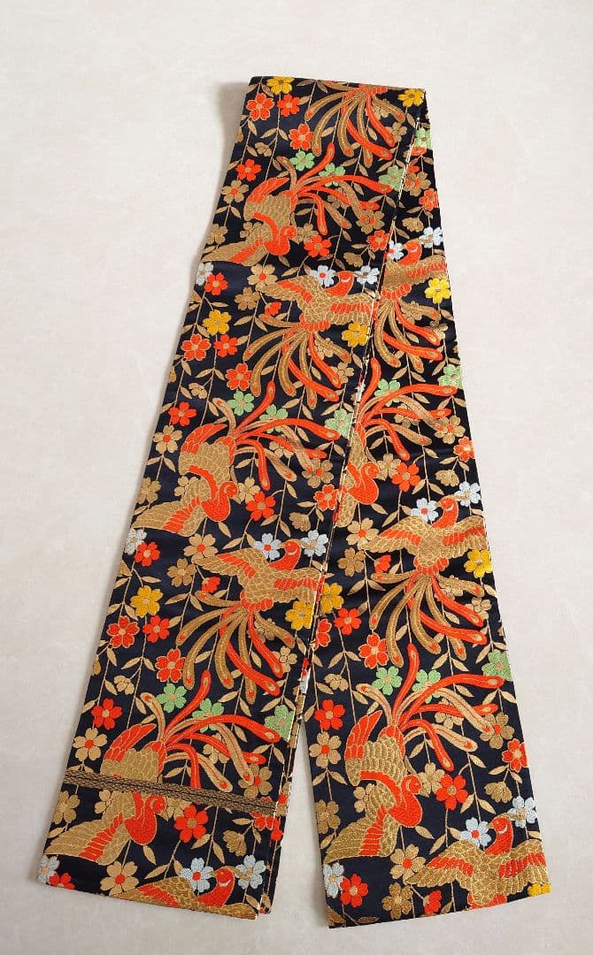 七五三　袋帯　全通柄　正絹