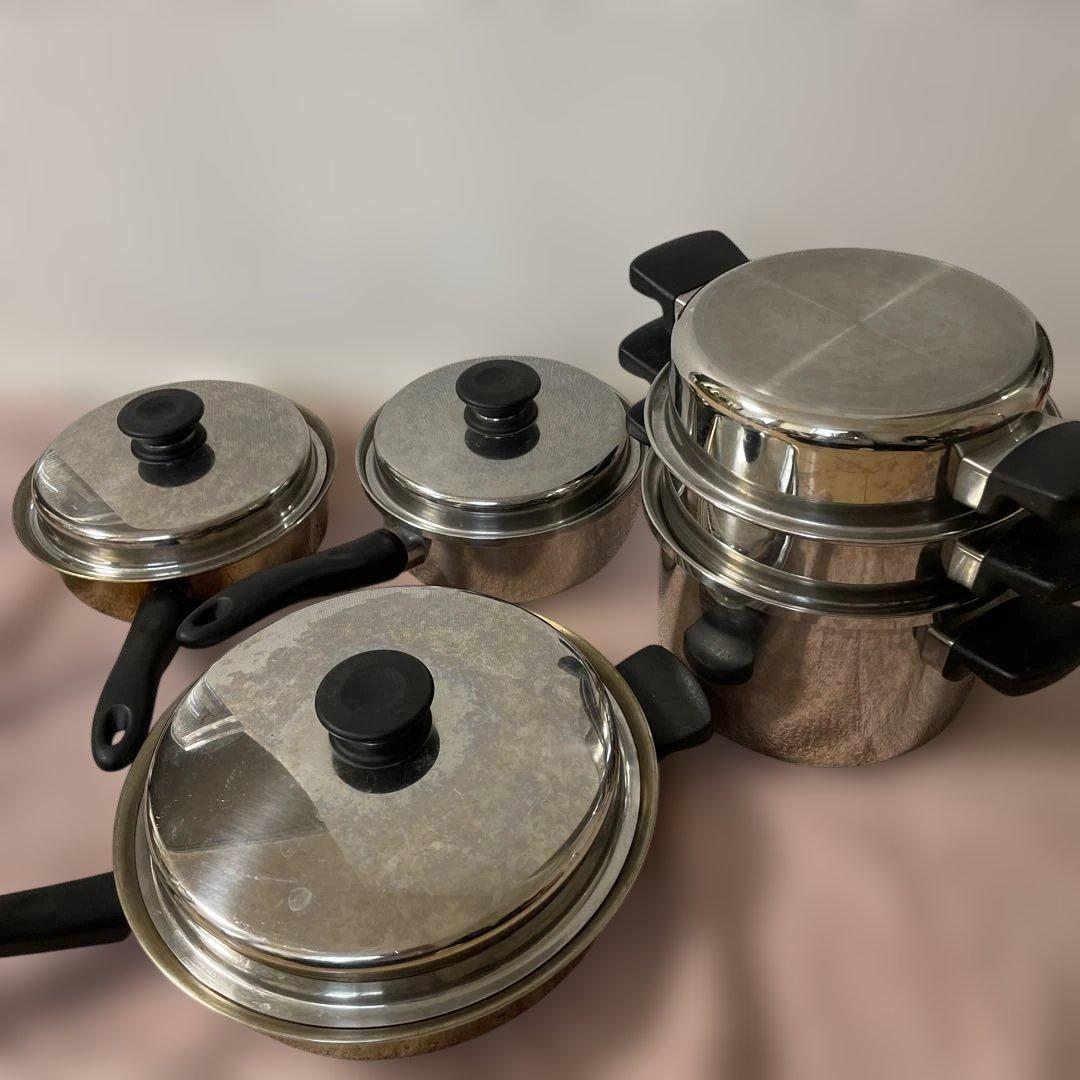 Amway ステンレス製両手鍋&フライパン　4点セット