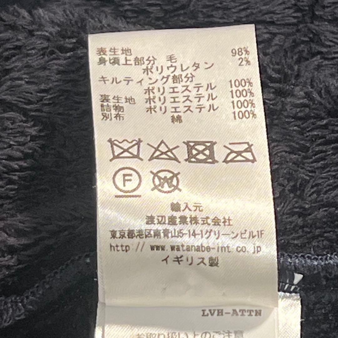 LAVENHAM×CAROLINA GLASER　別注　切替コート　ネイビー