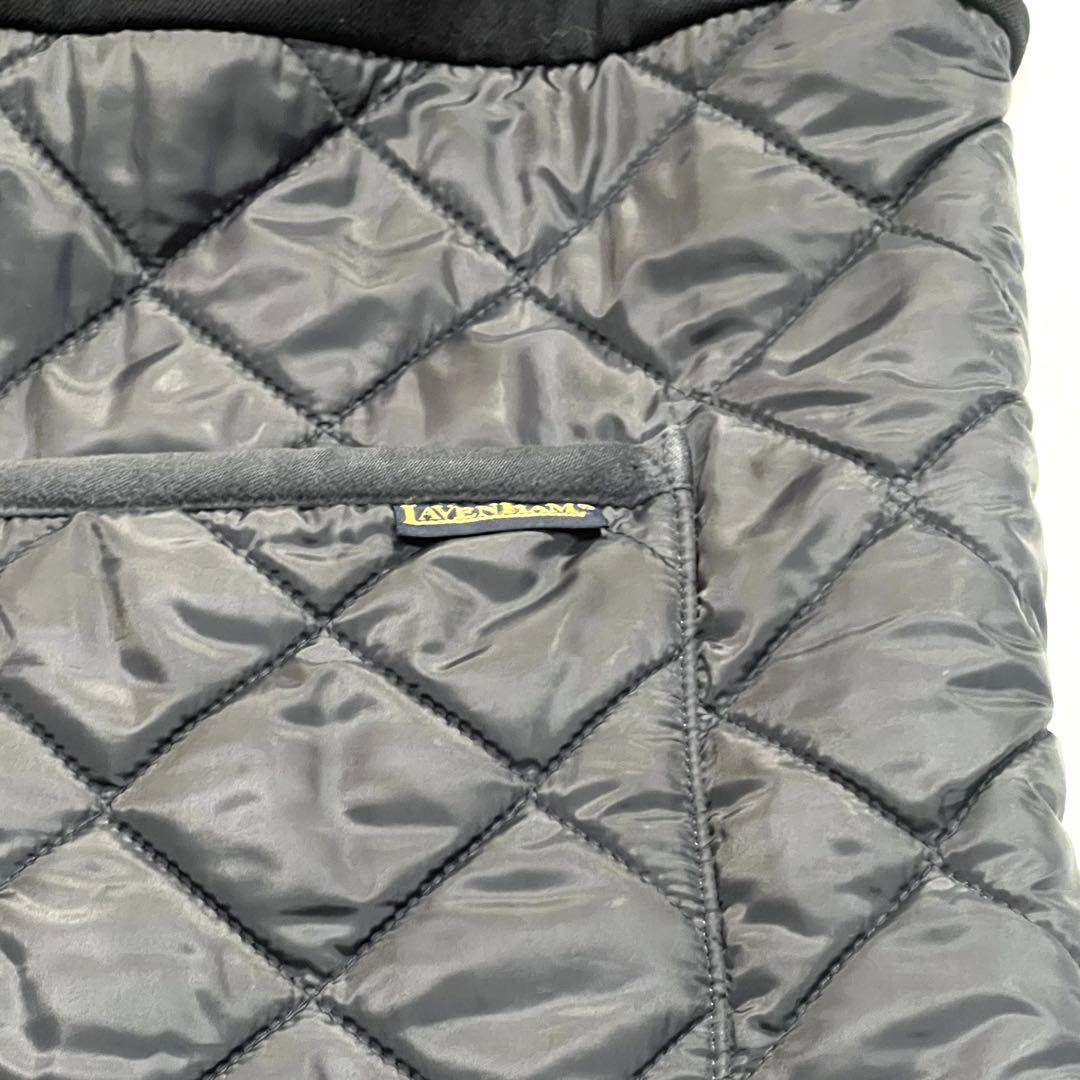 LAVENHAM×CAROLINA GLASER　別注　切替コート　ネイビー