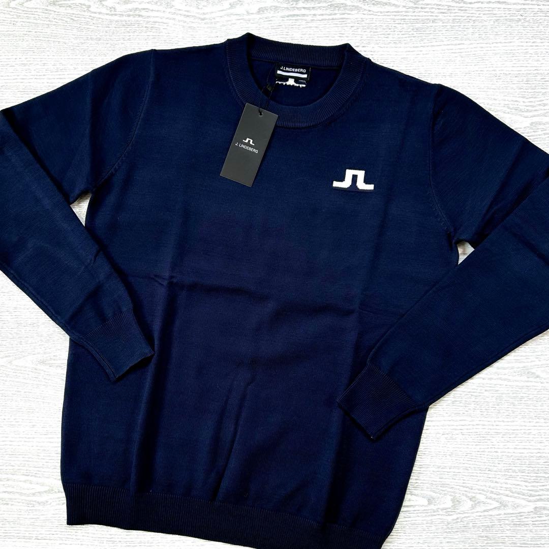 J.LINDEBERG ジェイリンドバーグ クルーネックセーター サイズL