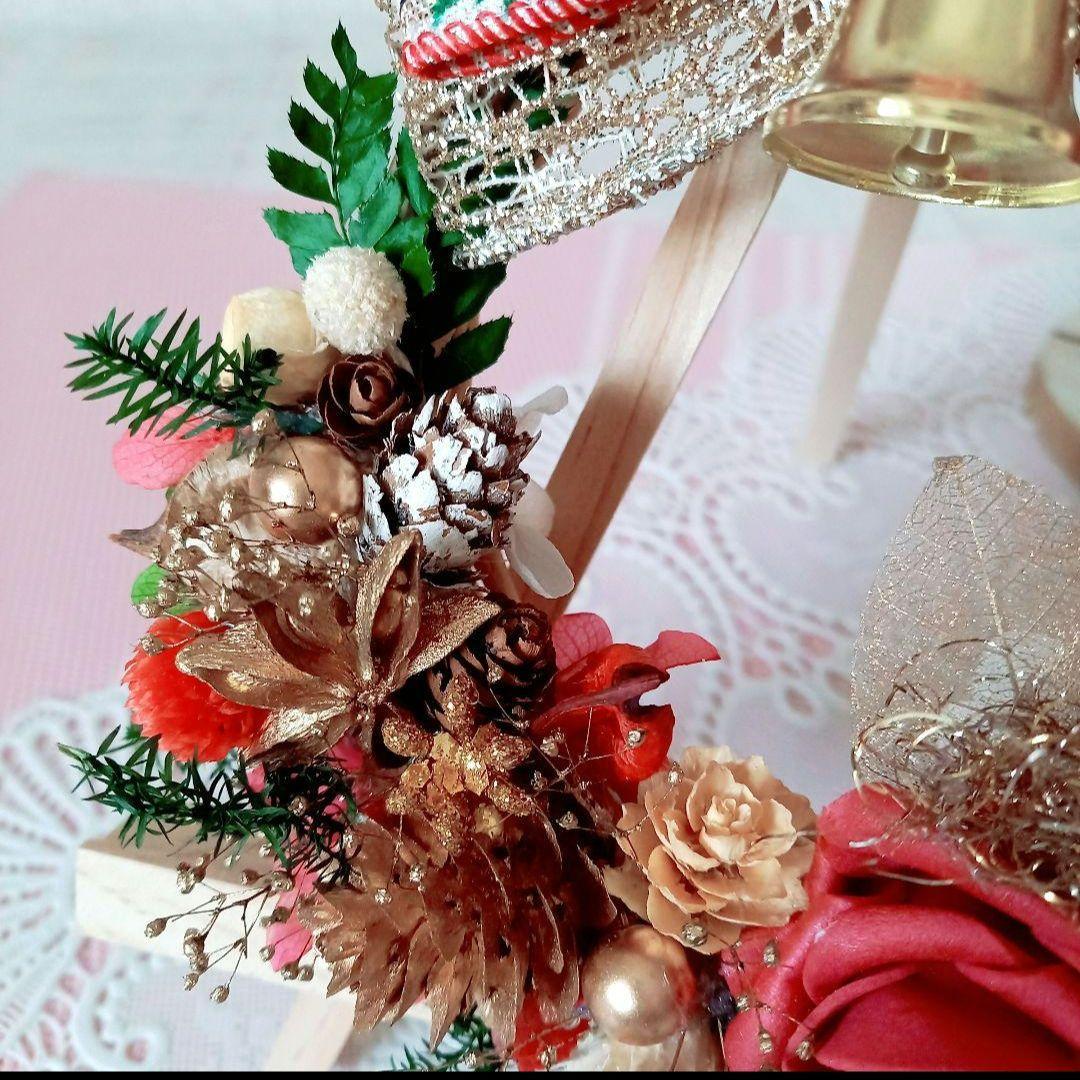 NO171 ちっちゃいけど存在感⸜❤︎⸝‍赤バラと木の実のクリスマスリース☆⸒⸒