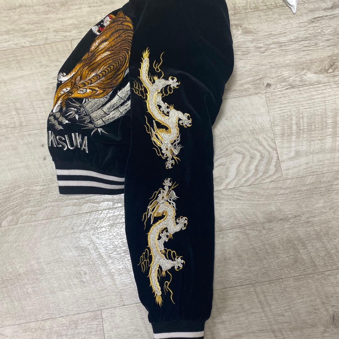 80〜90s スカジャンベロア　ヴィンテージ