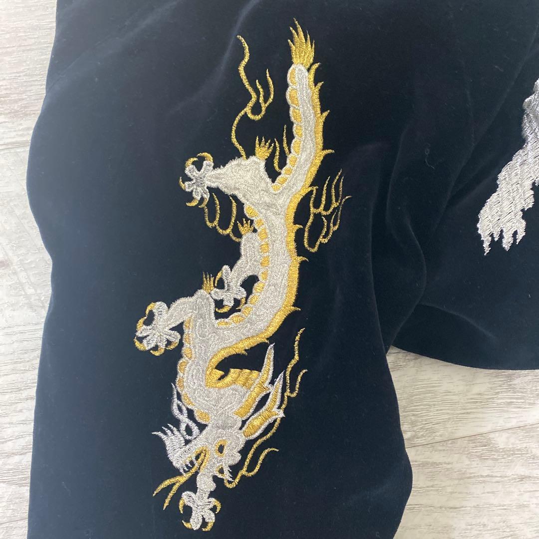 80〜90s スカジャンベロア　ヴィンテージ