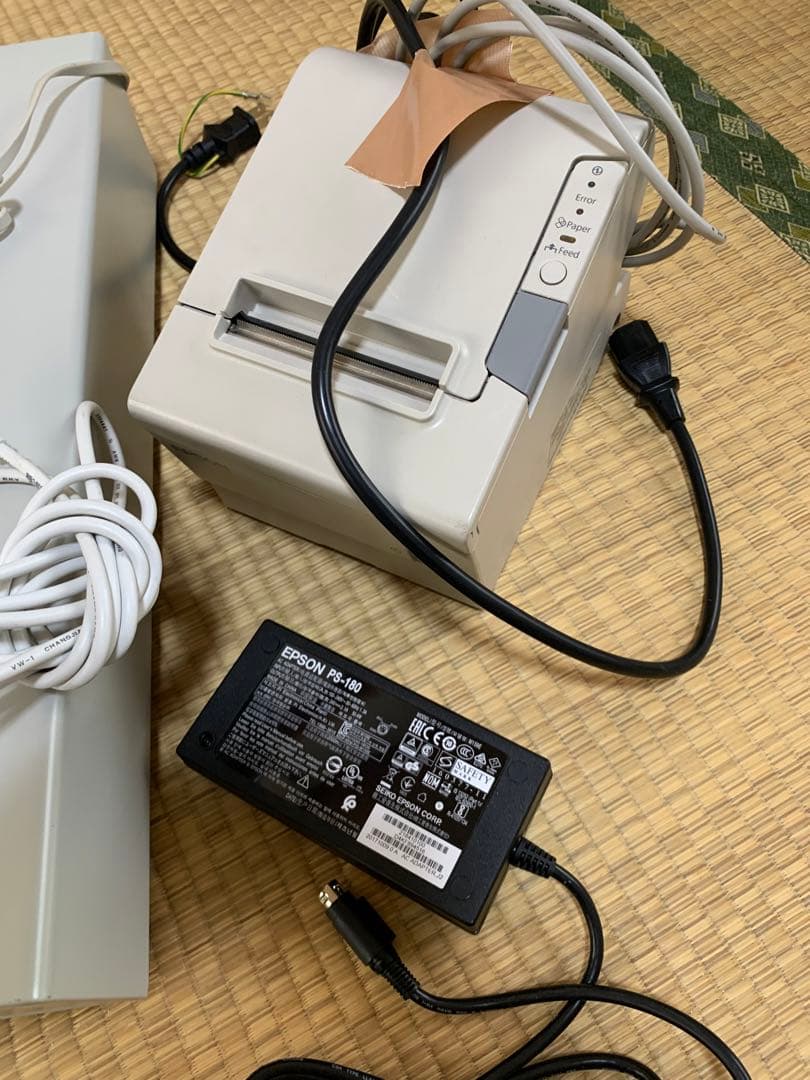 キャッシュドロア レシートプリンター バーコードリーダー ホワイト レジ周辺機器