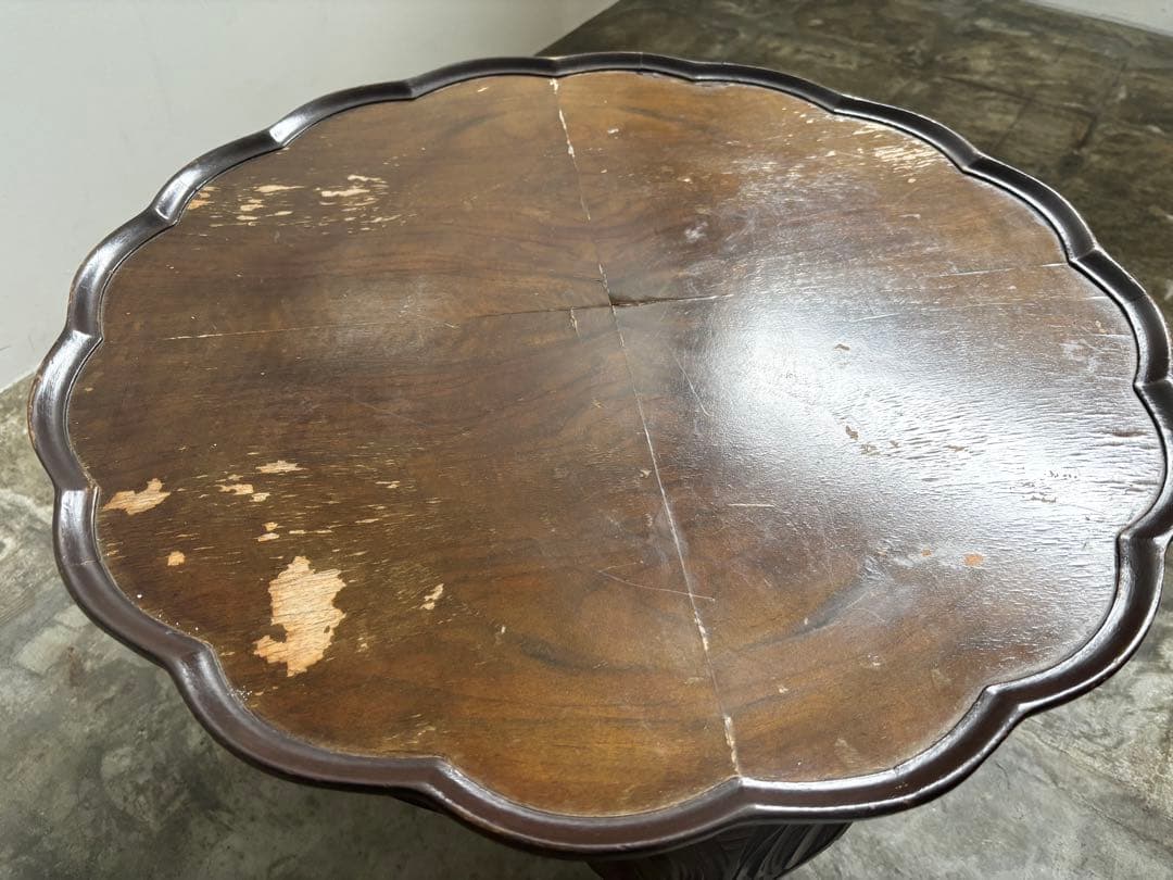 アンティーク　コーヒーテーブル　猫足テーブル