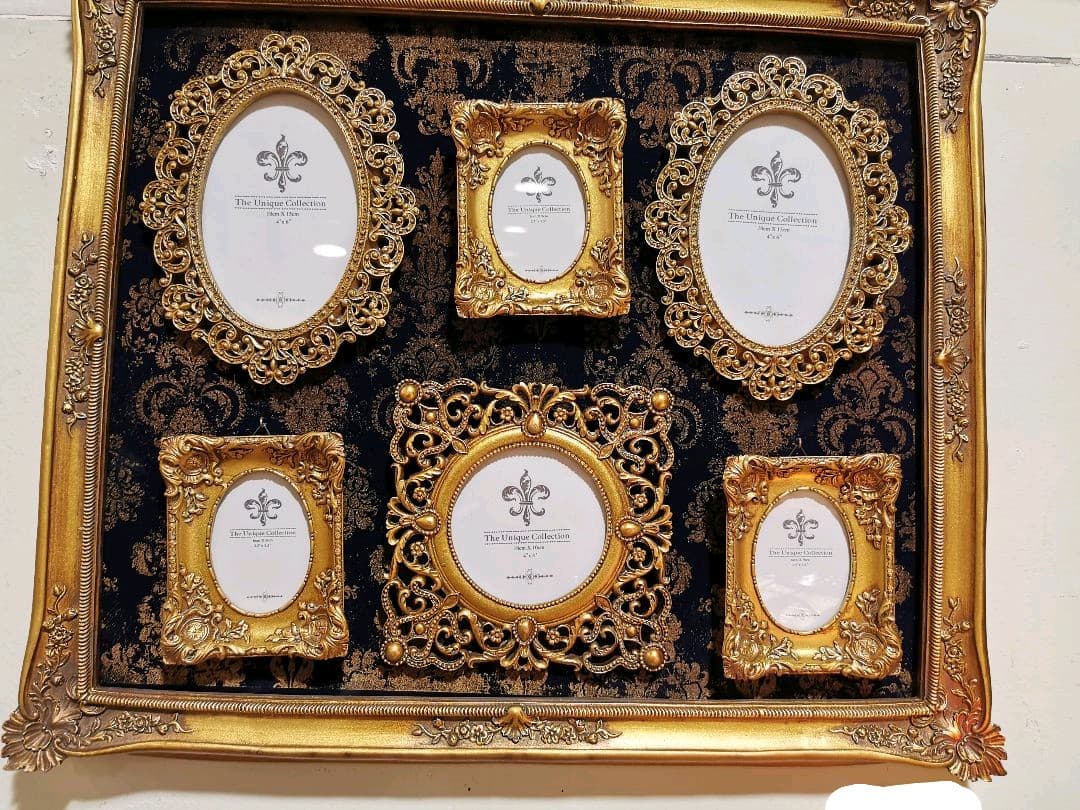 アンティーク　写真　フォトアルバム　ヨーロッパ　洋風　ゴールド　金色　コンソール