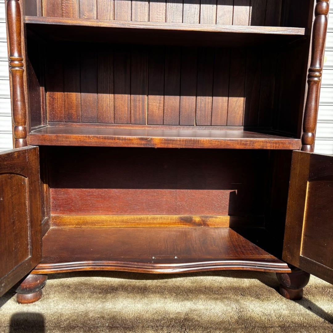 ロココ調 アンティーク家具 オープンブックケース キャビネット本棚 飾り棚